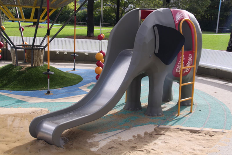 Metal Elephant Slide